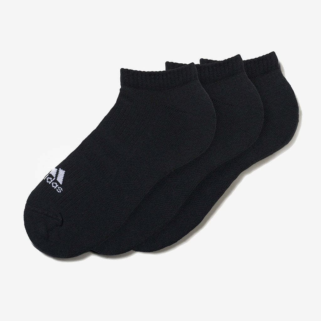 adidas 3 Stripe Performance No Show Socks 3 Pack