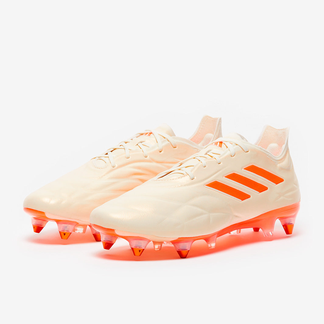 adidas Copa Pure.1 Leather SG – Off White/Team Solar Orange/Off White