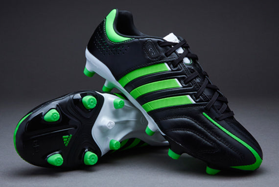 adidas adipure 11Pro TRX FG Boots - Black/Green/White - Black-Green Zest
