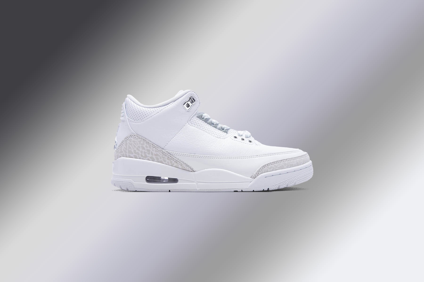 Air Jordan 3 Retro 'Pure Money' - White/Metallic Silver